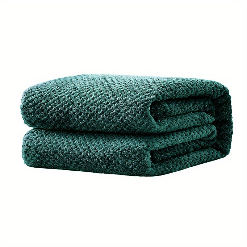 Soft and Cozy Solid Color Blanket perfect for a Comfortable Nap, Relaxing on the Couch, Keeping Warm on the Sofa, Office, Bed, Camping, or Traveling