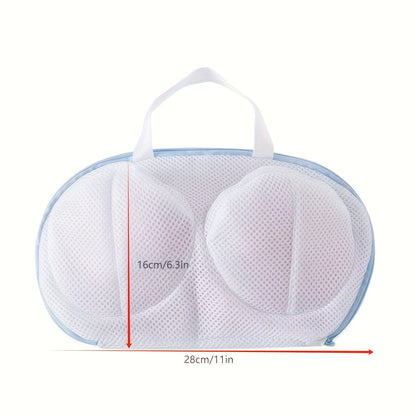 1-Piece Mesh Laundry Bag for Durable Underwear Washing - Zippered Closure for Delicates, Bra Storage, and Round Design to Protect Garments