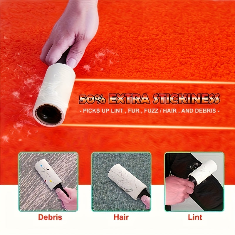 Powerful hair removal roller for furniture and clothes, effective on dog and cat hair.