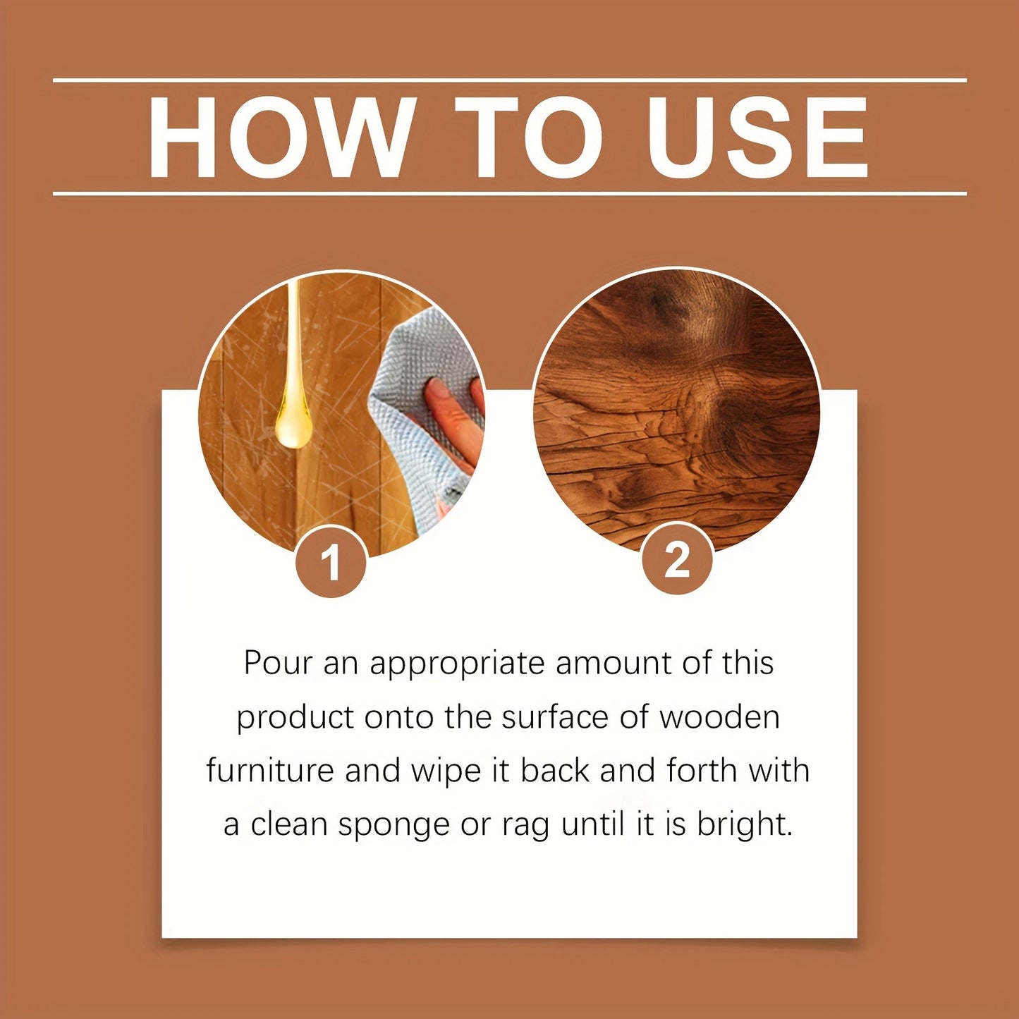 Enhance and Protect Your Wood Furniture with our Anti-Crack Polishing Oil - Creates a Shine, Maintains Cleanliness and Brightness - Suitable for Furniture, Floors, and other Wood Products