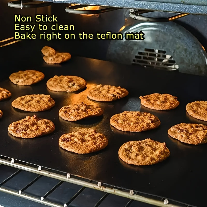 2 Non-Stick, Reusable Baking Mats - Ideal for Ovens, Toasters, and Grills - Durable Kitchen Essential for BBQs