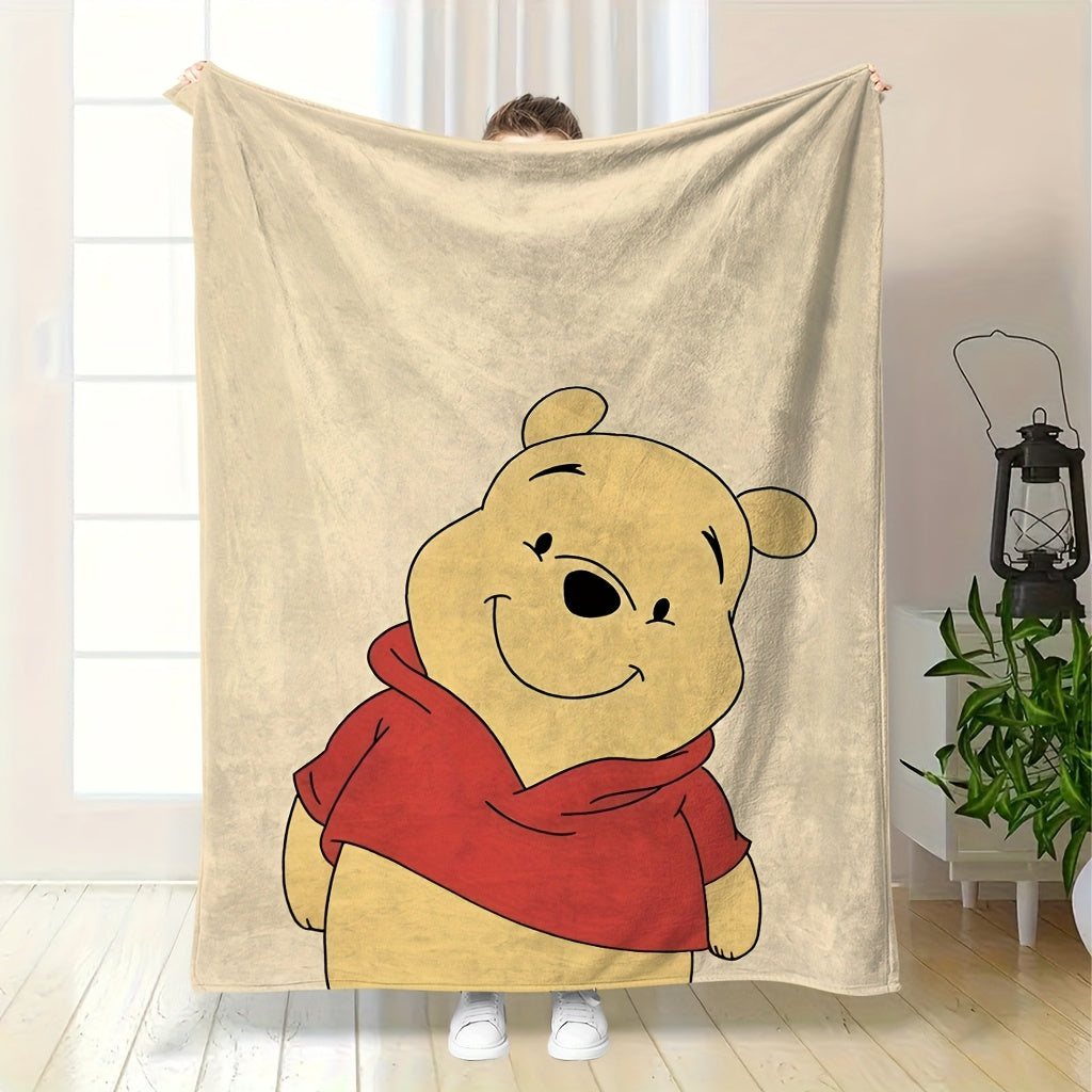 Celebrate Valentine's Day with a cozy Disney Winnie The Pooh flannel blanket! This soft blanket is available in multiple sizes and is lightweight yet warm, making it perfect for use in the living room, bedroom, guest room, school, office, or while