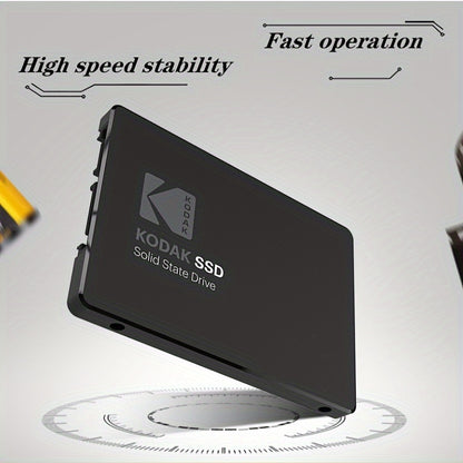 [Brand Storage] Kodak X120 Pro Series SSD: Lightning-fast 2.5-inch SSD with SATA3.0 interface, available in 512GB/256GB for durable internal storage in laptops and desktops.