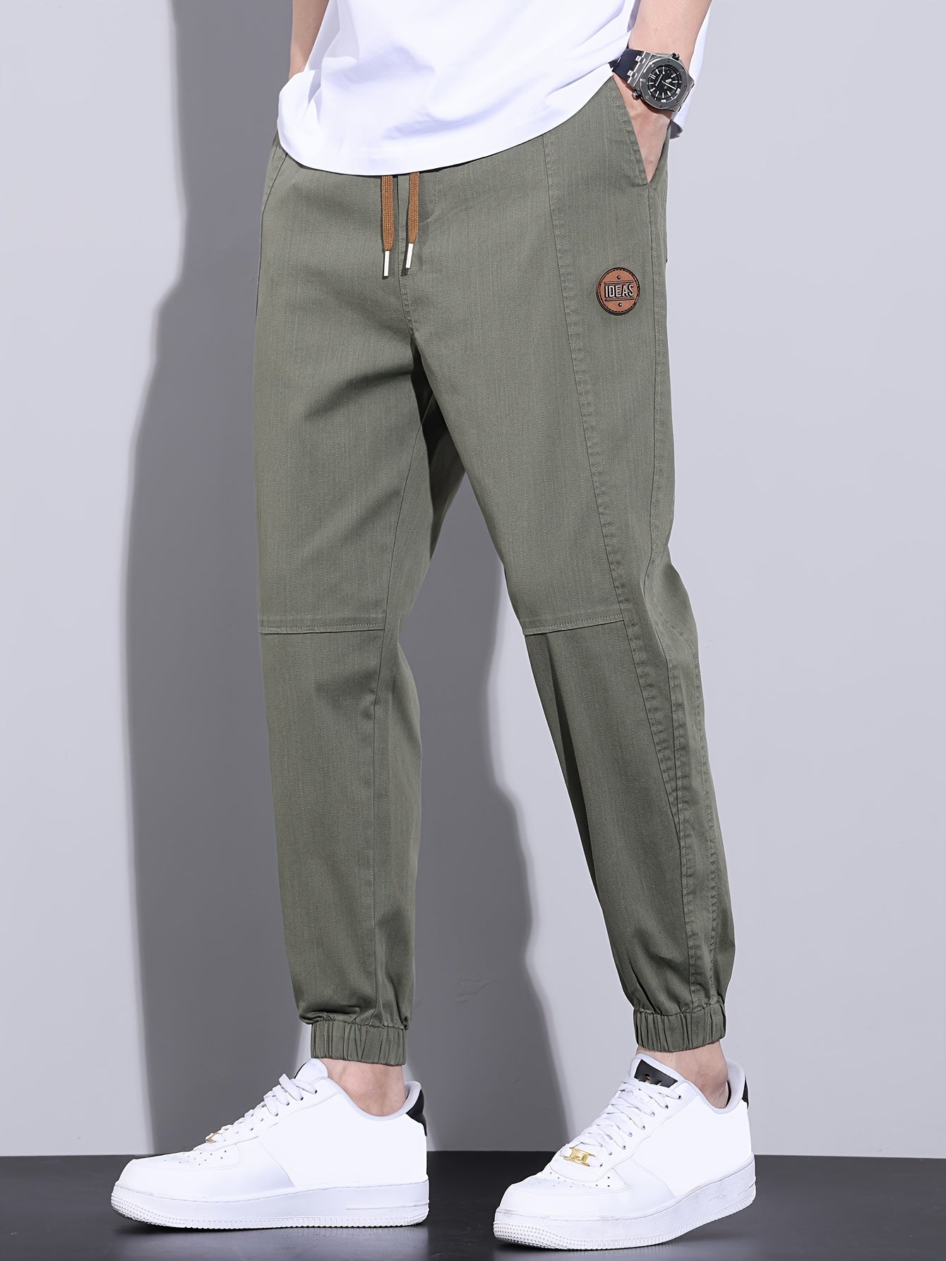 Men's casual joggers - loose fit with drawstring waist, cotton blend, versatile and stylish for all seasons.