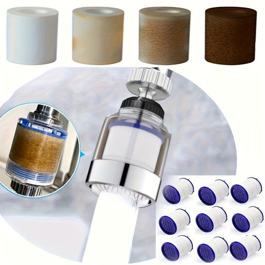 Replaceable PP Filter Element in 1+9 Combination Faucet Water Filter Set for Hotel and Home Universal Model Shopping.