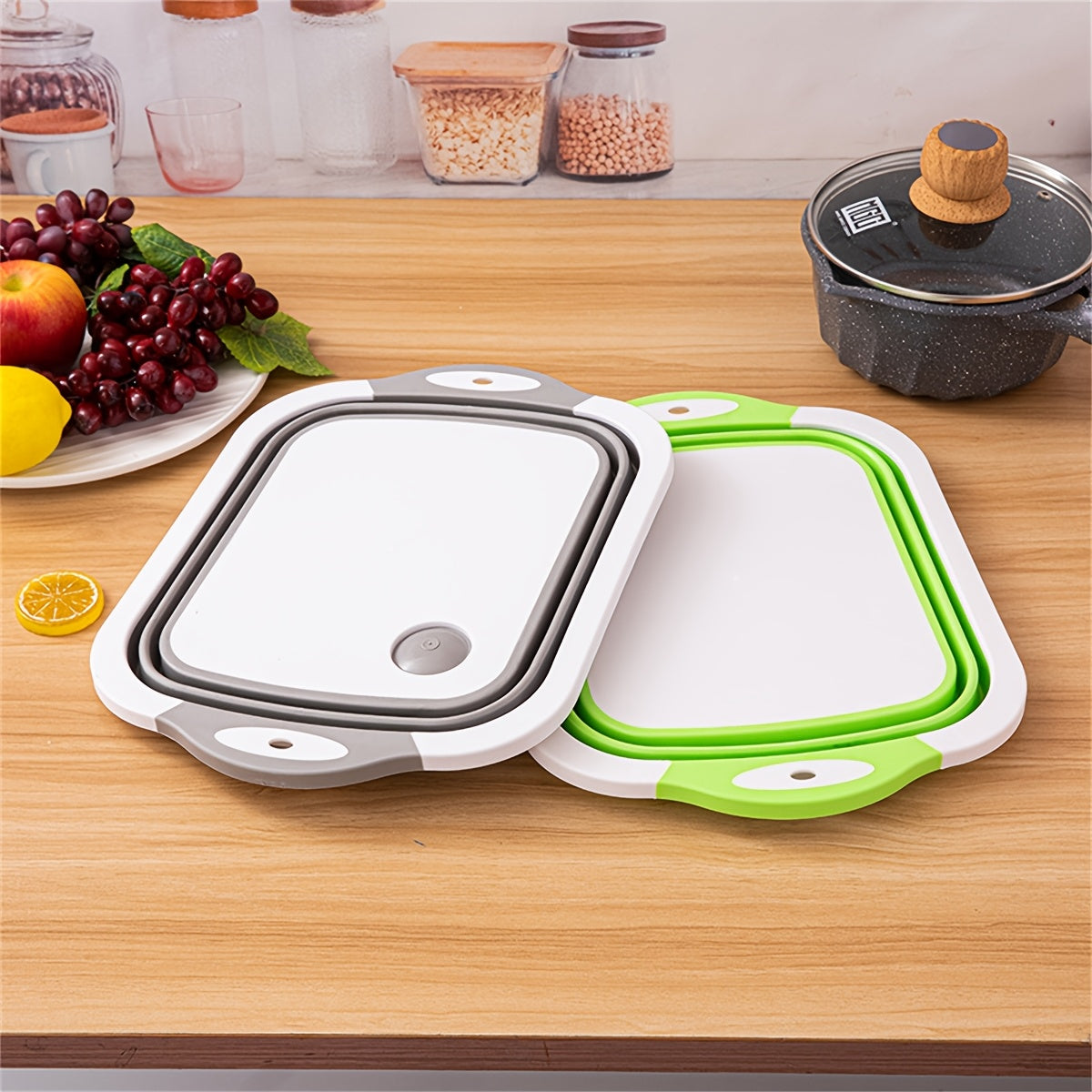 Halloween and Christmas Gift: Must-Have Camping Cutting Board Set with Washbasin for RV and Camper Kitchens