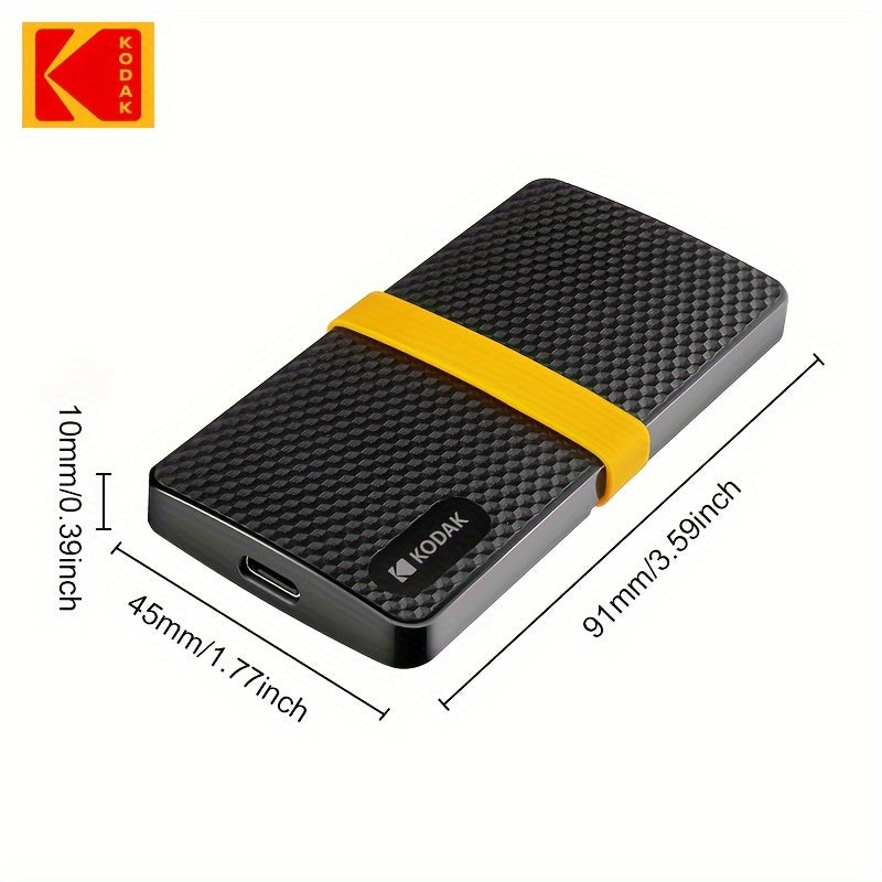 KODAK X200 External SSD Hard Drive 1TB USB3.1 Portable SSD for Laptops, Smartphone, PS4, PC, TV