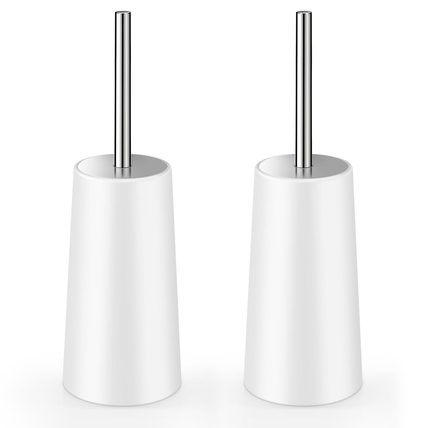 Upgrade your bathroom with the IXO Toilet Brush & Stand, a 2-pack set featuring a 304 stainless steel long shank. This sleek and durable toilet brush is designed for comfort and elegance in mind.