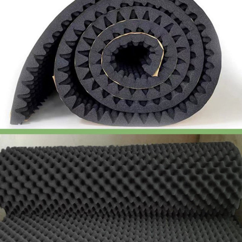 1pc High-Density Acoustic Foam with Self-Adhesive Soundproofing Panel and Wave Design Sponge Rubber for Indoor Acoustical Treatment, providing Premium Noise Reduction for Home Theaters &