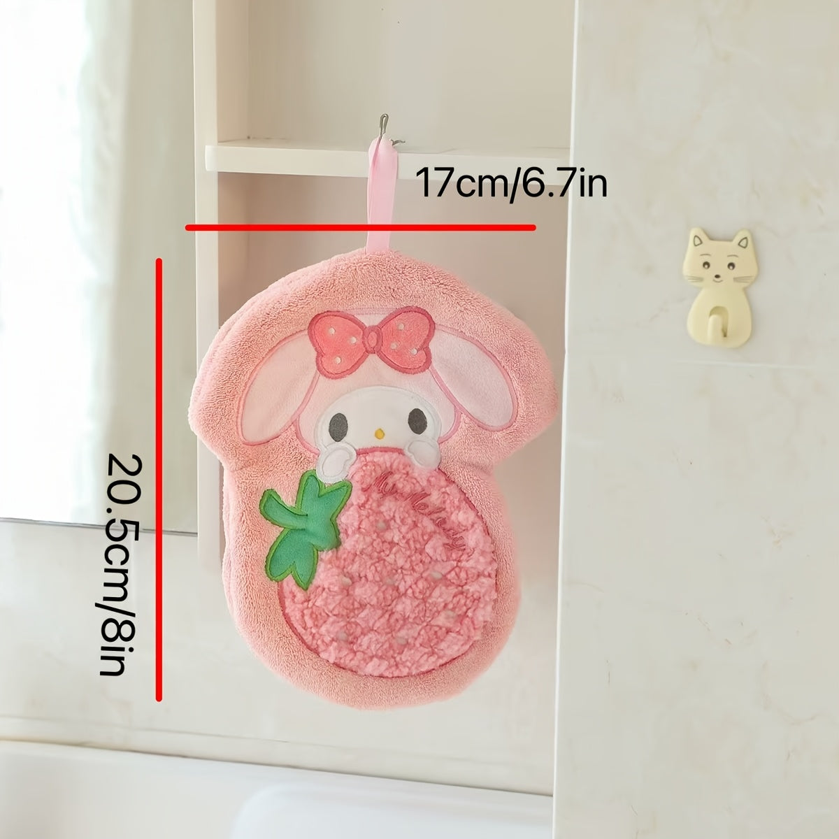 Hello Kitty, Kuromi, Melody, and Cinnamoroll cute hand towel for quick drying and absorbency