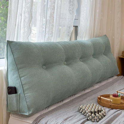 Detachable and washable backrest cushion for bed or floating window, perfect for bedroom or living room decor.