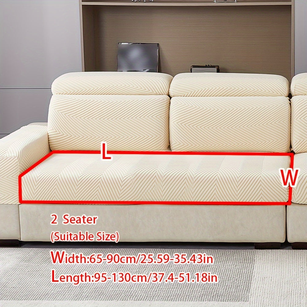 1pc Anti-splash, anti-slip elastic sofa cover for both chic home decor and furniture protection. Sold as single piece.