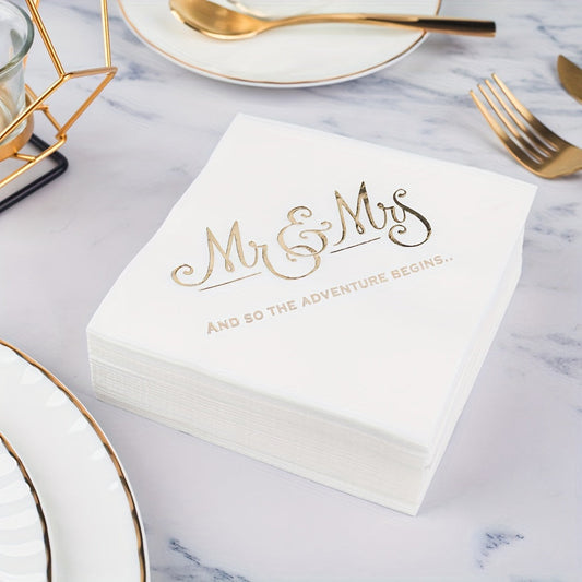 100 pieces of disposable napkins with a colorful and elegant light luxury English print, perfect for use in Western restaurants, parties, homes, kitchens, hotels, weddings, and as table decorations.