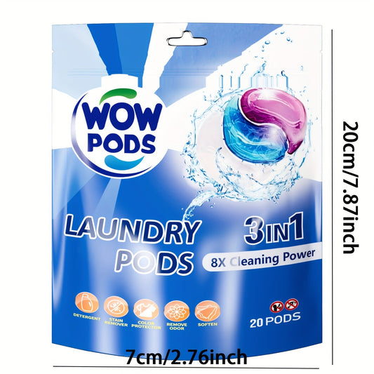 Nucleation Laundry Pods: 20 Pods for Soft and Comfortable Clothing. Removes Tough Stains and Odors, providing Powerful Washing Action. Leaves Clothes Fresh and Clean with Long-lasting Freshness and a Romantic Paris fragrance. Suitable for all Washing