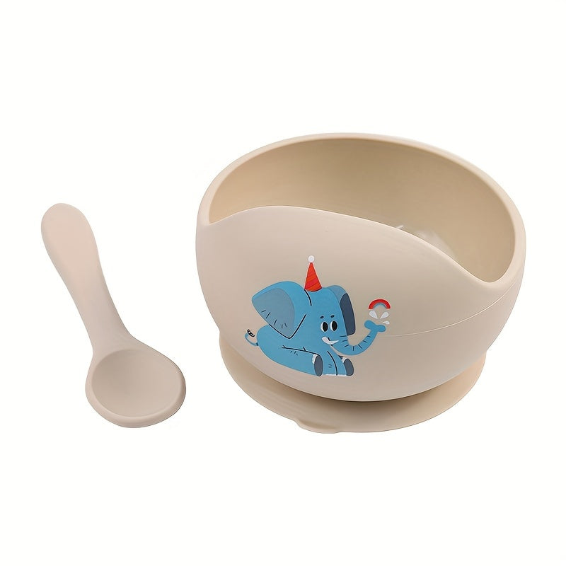 TYRY.HU offers personalized Customized Baby Bowl with Suction, featuring a 2-piece set of silicone bowl and spoon. These BPA-free self-feeding utensils are perfect for your little one. Personalized name option available.