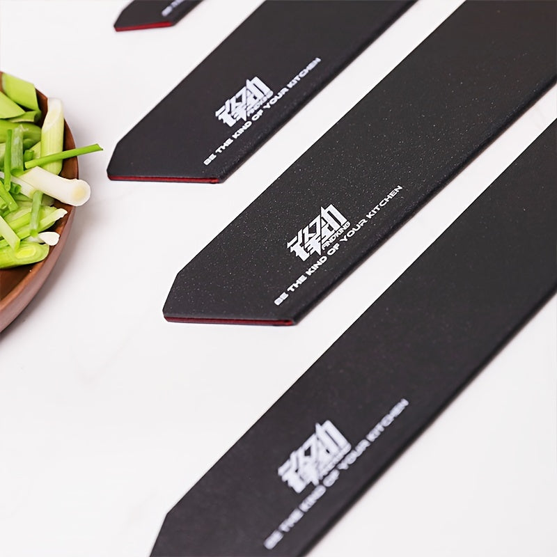 Discover the FINDKING Brand 4-12 Piece Knife Edge Guard Set in a Universal Black PP Plastic Sheath. This Non-Toxic knife protector ensures safe and convenient storage for your Chef Kitchen Knives.