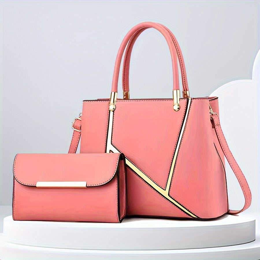 2pcs Set Fashionable Crossbody Bag with Small Wallet Tote