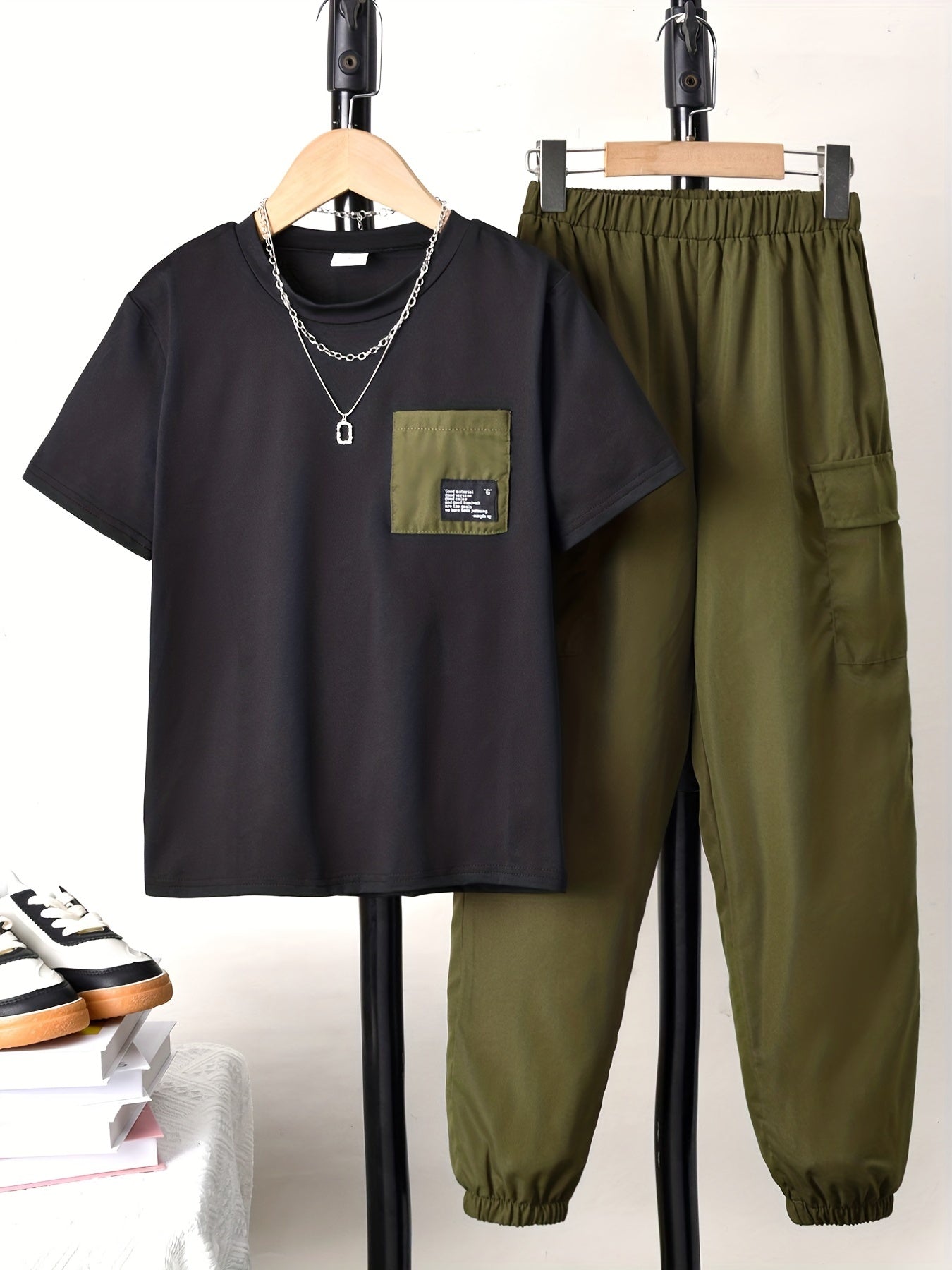 Boys' Casual T-shirt Set, includes Short Sleeve and Long Sleeve Top