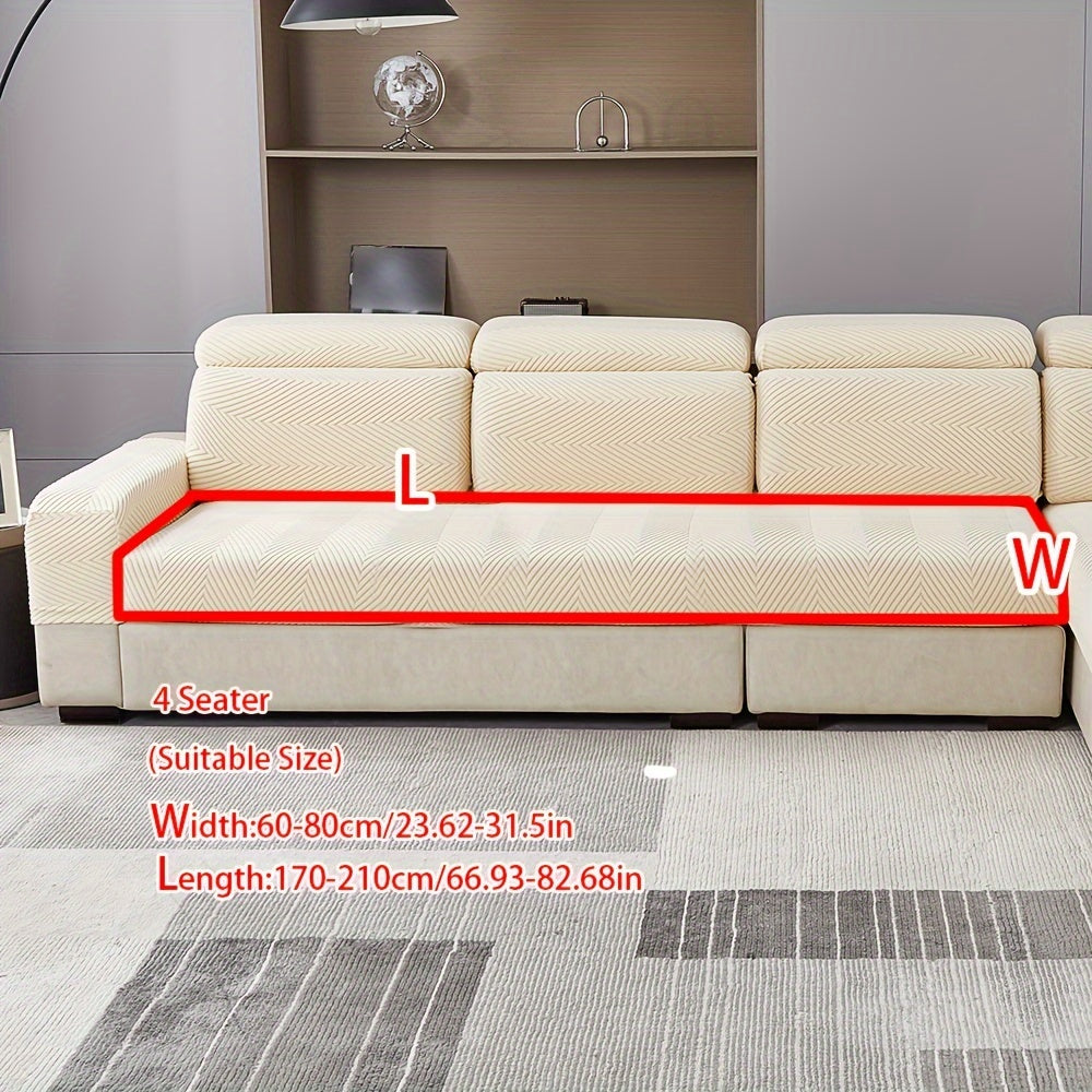 1pc Anti-splash, anti-slip elastic sofa cover for both chic home decor and furniture protection. Sold as single piece.