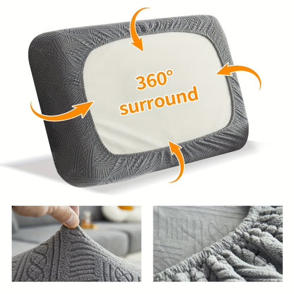 Boho style 2PC RV sofa cover set for comfortable, easy-to-install protection against dust and pet scratching. Machine washable and suitable for sofas, RVs, and camper decor. Includes backrest and bench cushion cover.