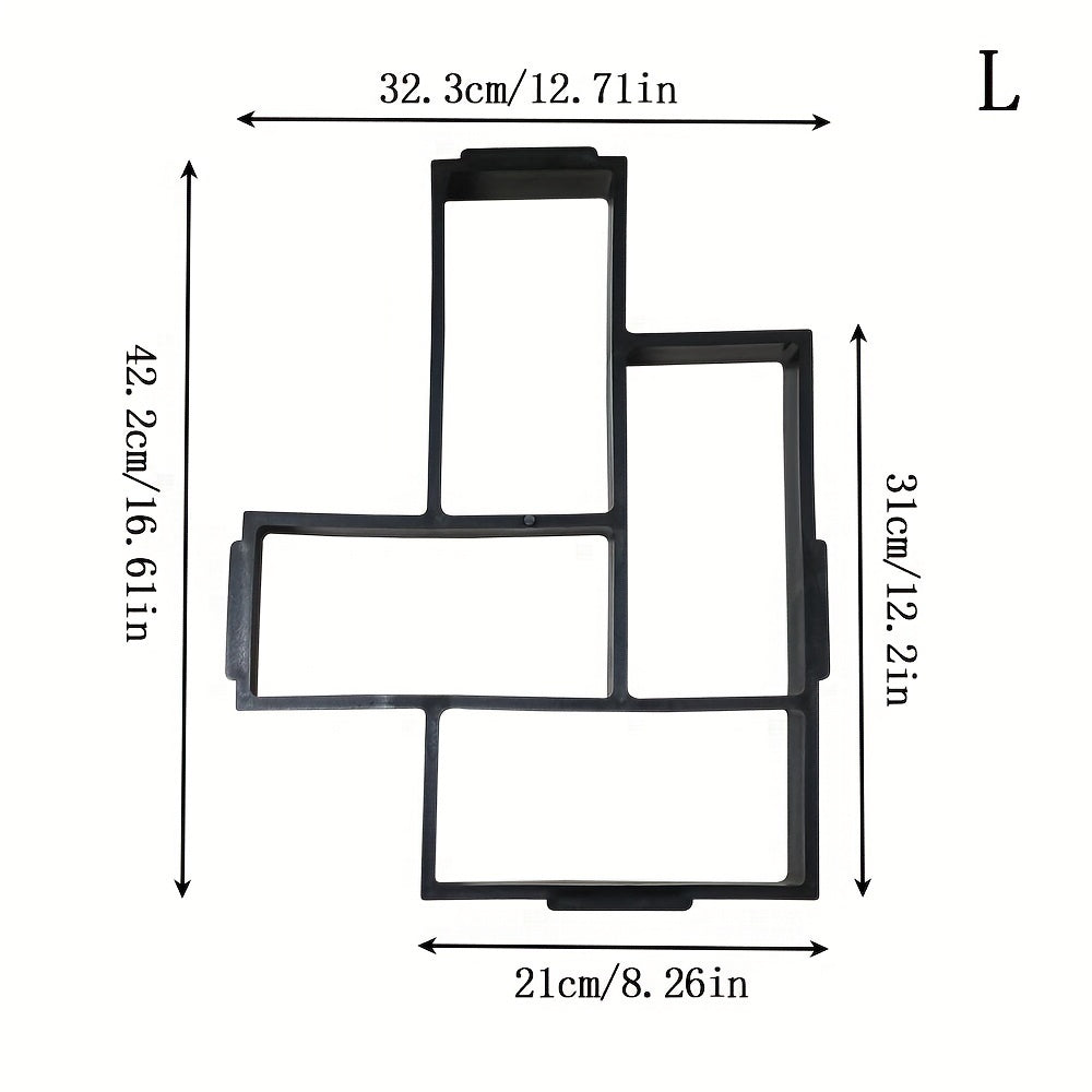 1pc DIY manual garden walk pavement mold for making cement brick stone road.