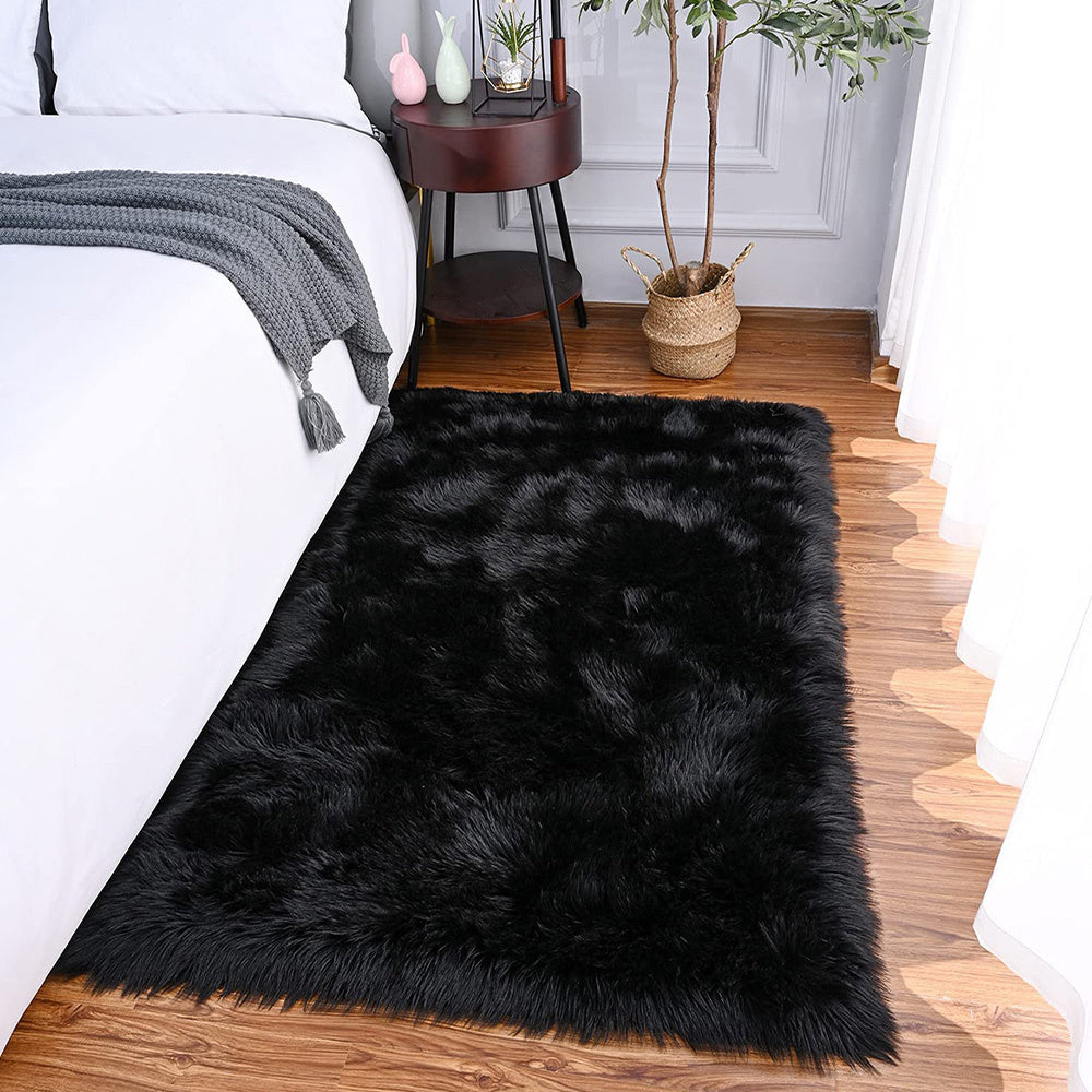 Plush Carpet Rug Perfect for Home Decor - Luxuriously Soft and Fluffy for Any Room in Your House