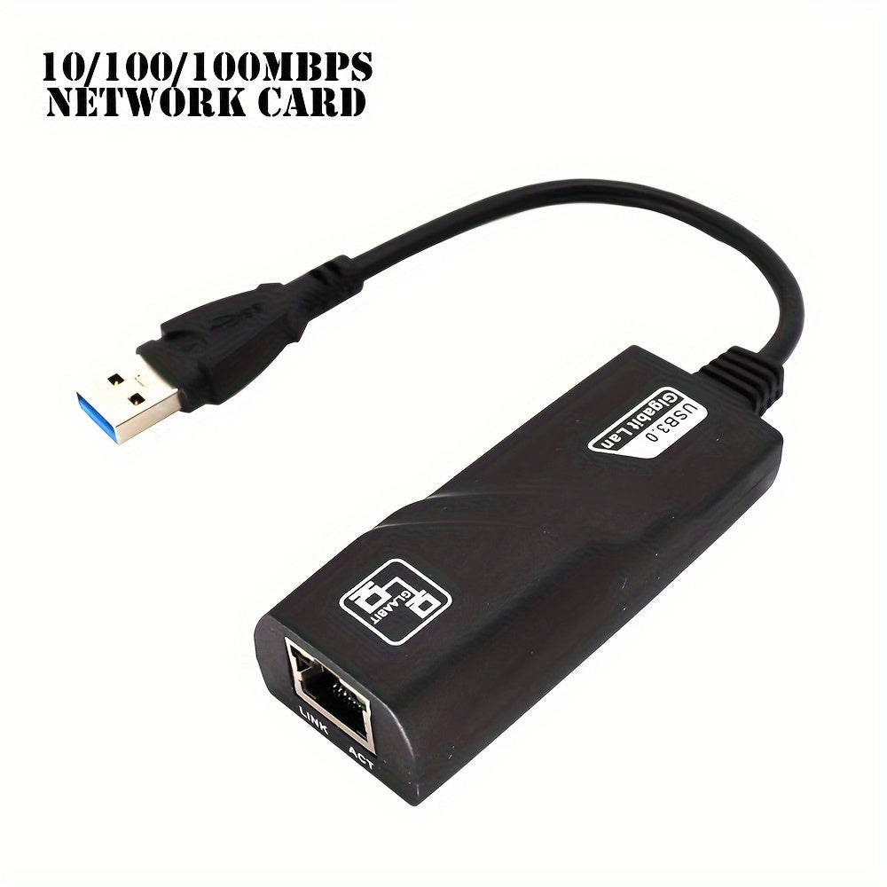 USB 3.0 Ethernet adapter for PC/Laptop, supports speeds of 1000Mbps/100Mbps, compatible with Smartthings, USB powered, operating voltage ≤36V.