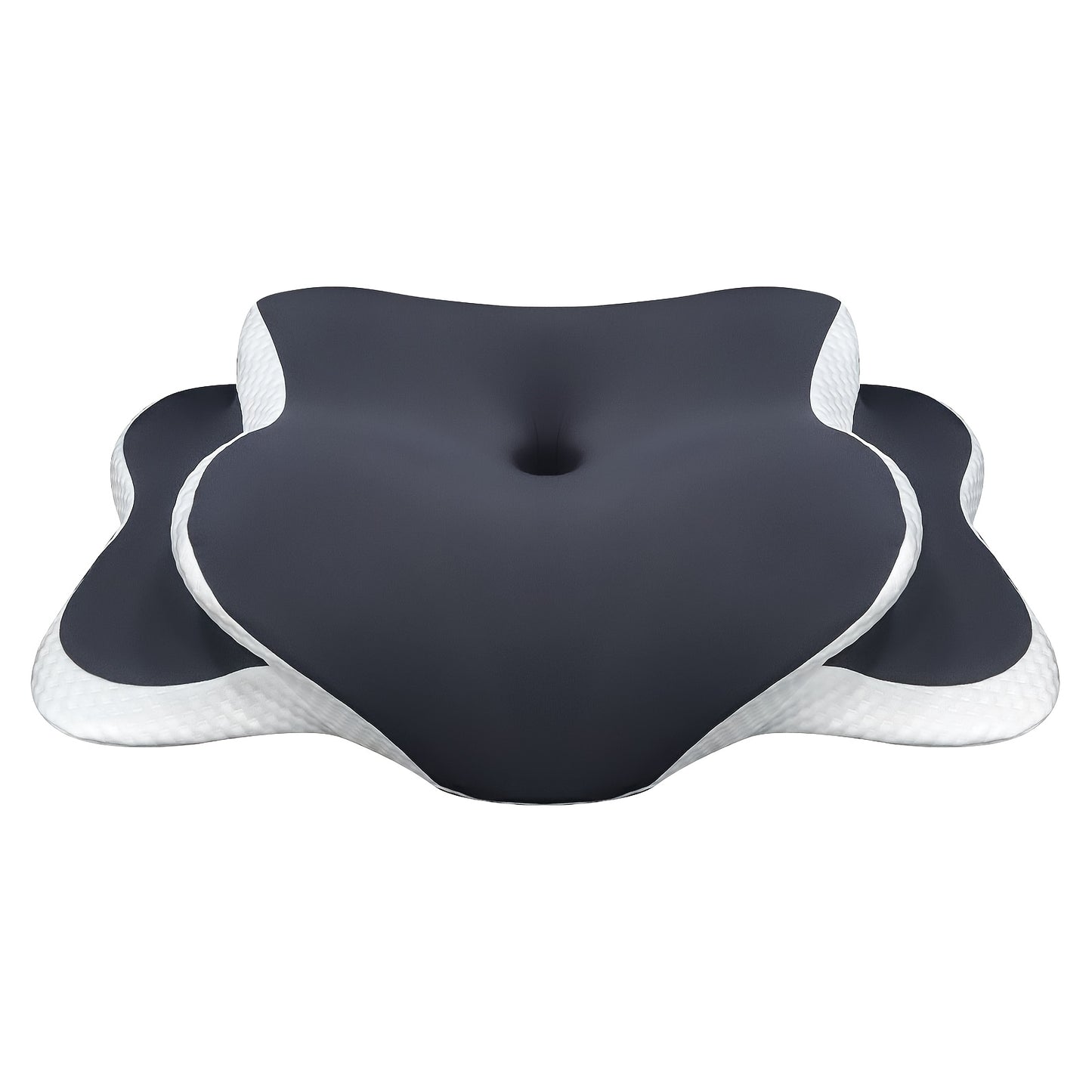 Ergonomic memory foam cervical pillow with cooling cover, perfect for back sleepers.