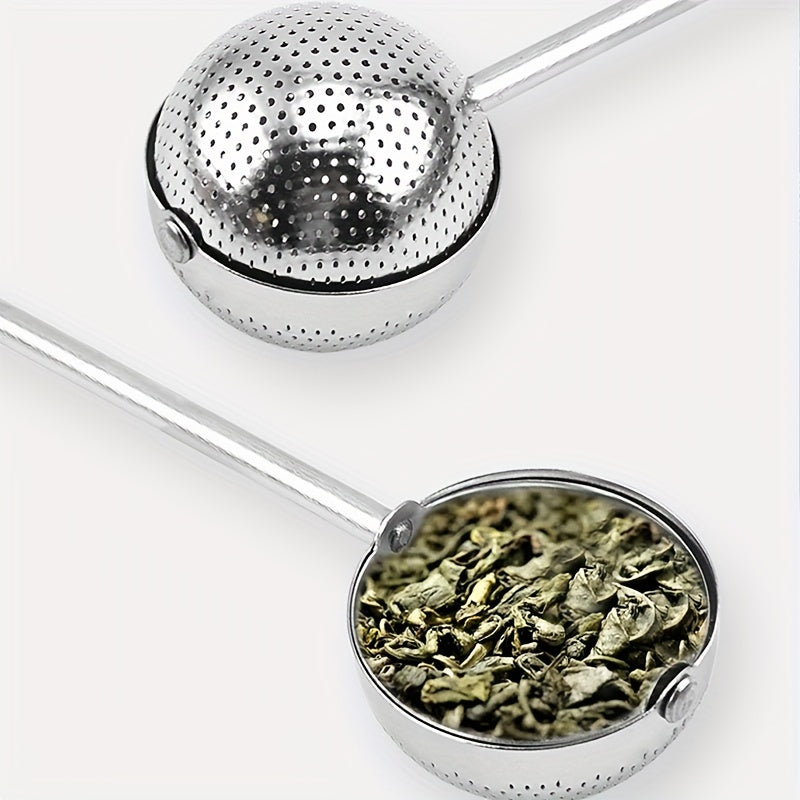 One Piece Stainless Steel Tea Infuser - Durable Mesh Tea Strainer for Loose Leaf Green Tea - Ideal for Use in Mugs and Teapots