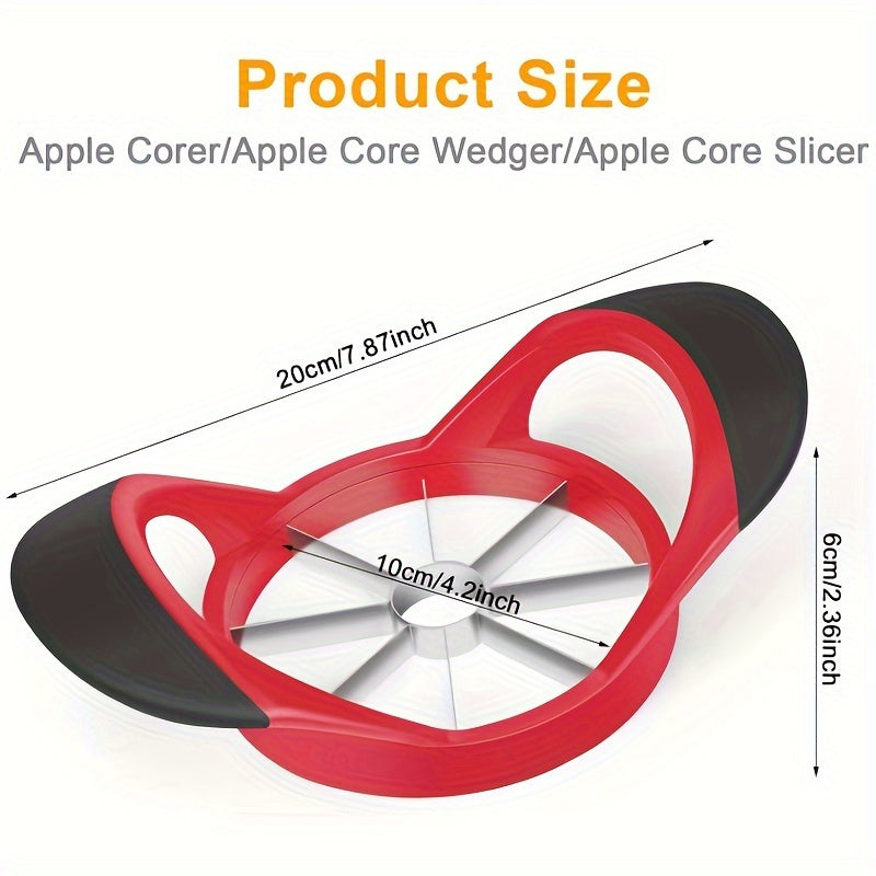 Large Safety Fruit Cutter made of Stainless Steel with Hand Guards for Easy Slicing and Coring of Apples