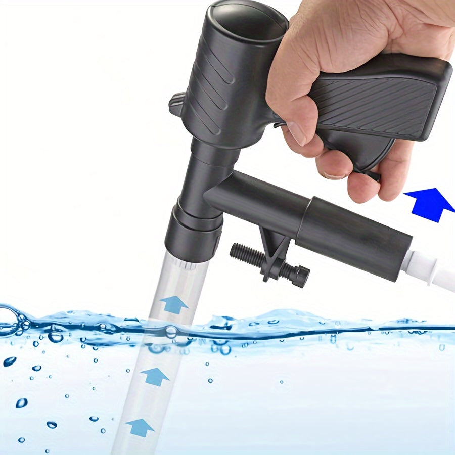 Multi-functional aquarium water changer tool set for easy maintenance and cleaning.