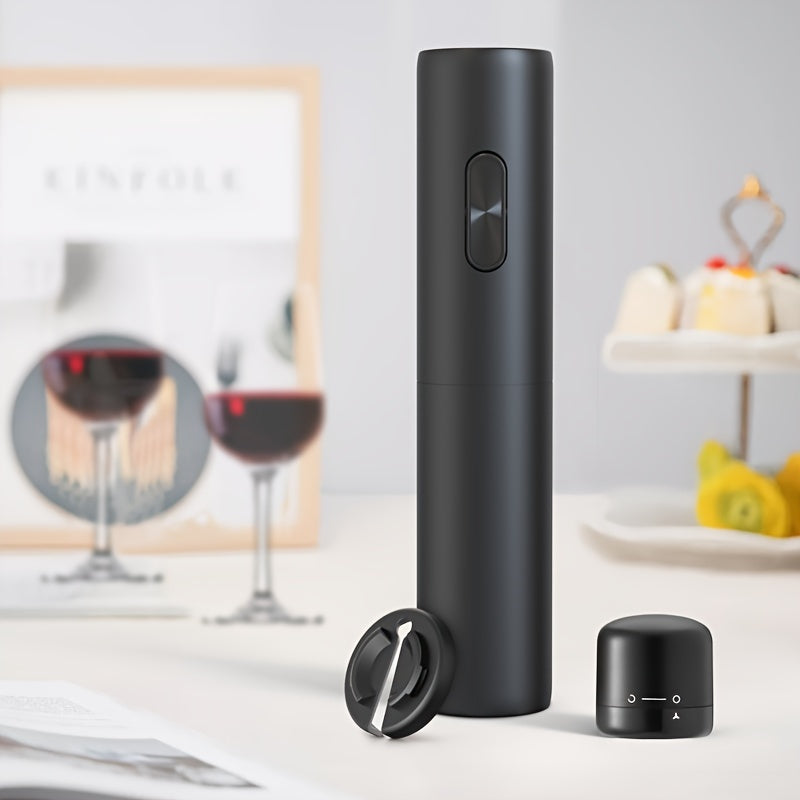 Cheer Moda Electric Wine Opener Set with Automatic Corkscrew and Accessories - Battery-Powered for Easy Use in Kitchen and Dining.