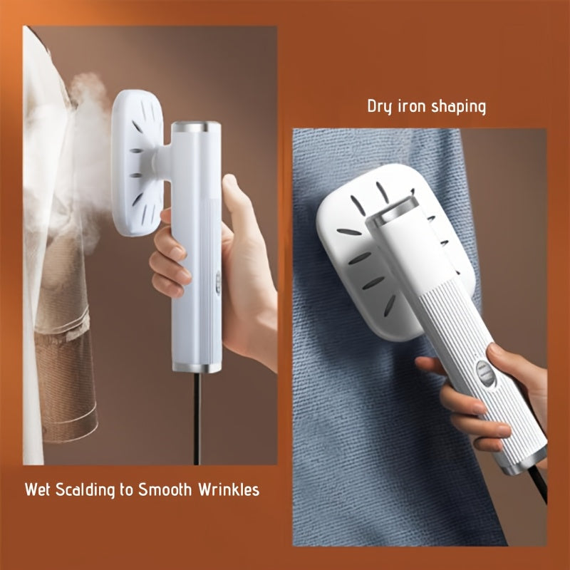 Introducing the USB-Powered Mini Iron, a convenient handheld garment steamer perfect for fabrics such as knits, synthetic fibers, linen, and silk. This portable steamer is ideal for use at home or while traveling for business, making it a versatile gift