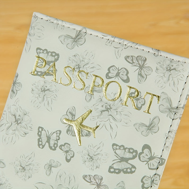 Butterflies Passport Sleeve Book with ID card and air ticket slot.