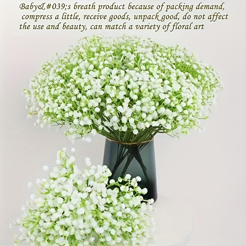 10 artificial gypsophila flowers, perfect for weddings and engagement parties.