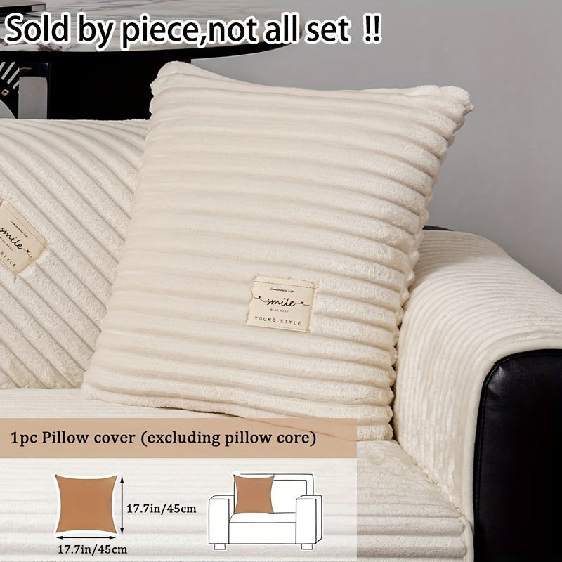 Plush sofa cover for luxury living spaces, pet-friendly and non-slip.