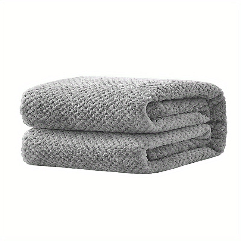 Soft and Cozy Solid Color Blanket perfect for a Comfortable Nap, Relaxing on the Couch, Keeping Warm on the Sofa, Office, Bed, Camping, or Traveling