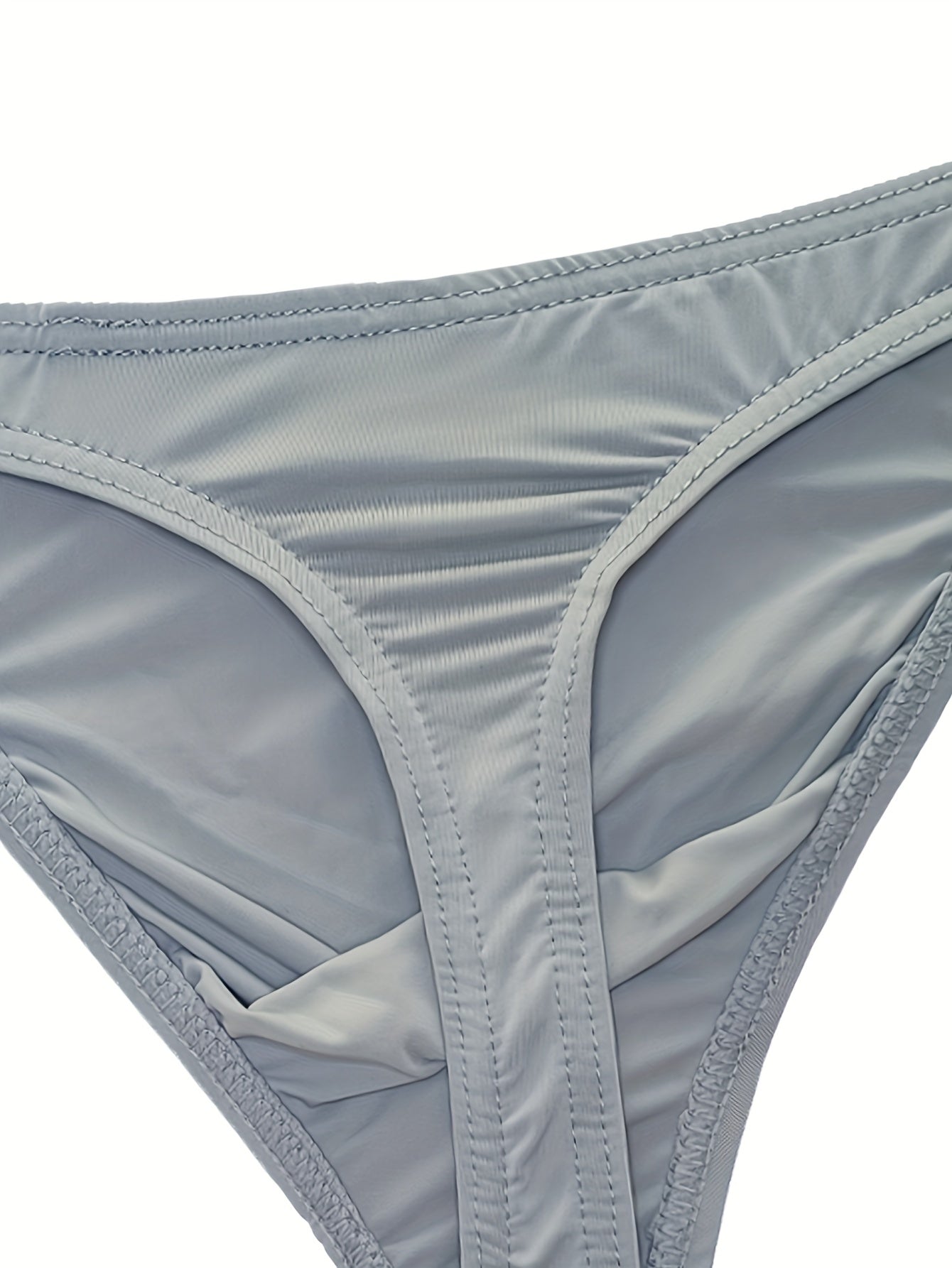 1 pack of men's ultra-thin, low waist ice silk fabric underpants for summer sports and fashion.