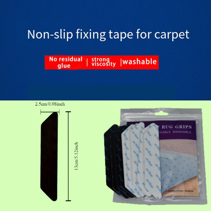 GripMax Non-Slip Silicone Rug Grippers Set - Includes 4/8/12/32 Pieces for Hardwood Floors - Washable & Reusable with No-Residue Rug Pads - Provides Indoor Floor Protection for Room & Bedroom