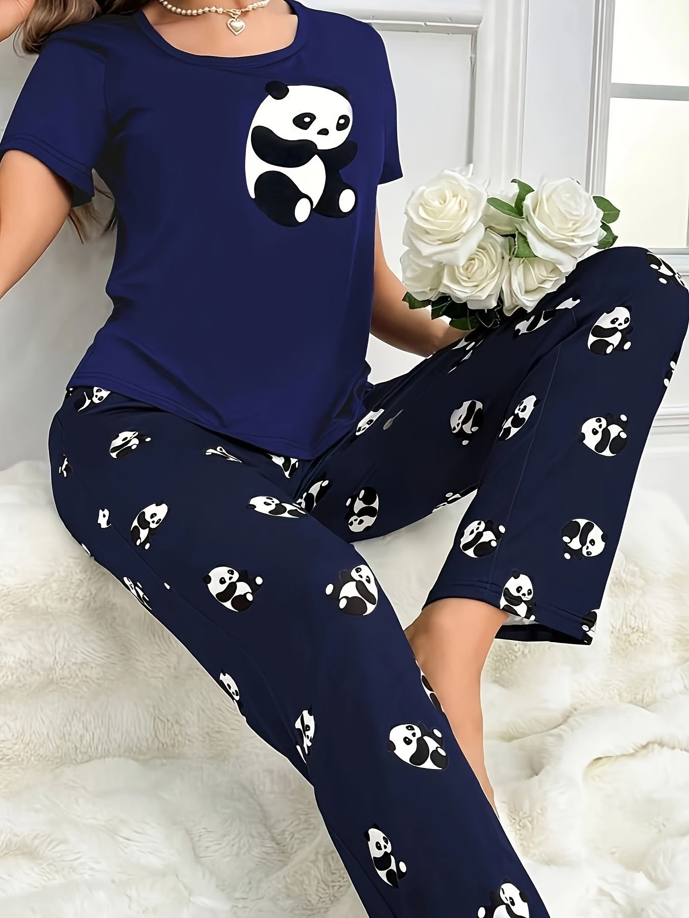 Panda print outfit