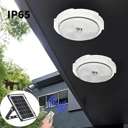 40W Solar Wall Light with Remote Control for Outdoor Areas.