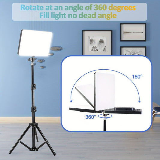 1pc 63-inch USB-powered LED Fill Light for selfies and video conferences with adjustable bracket, color temperature 3000K-6500K adjustable, suitable for photography, recording, live