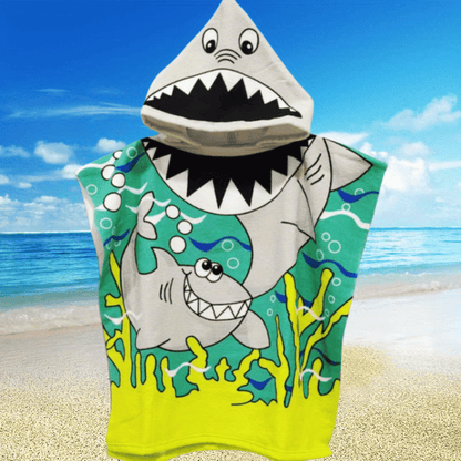 Cute hooded bath towel with fun designs - ideal gift for kids