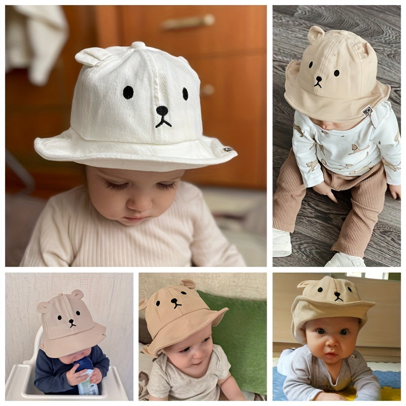 Fisherman hat for young children aged 3 months to 2 years, suitable for spring, summer, and autumn.