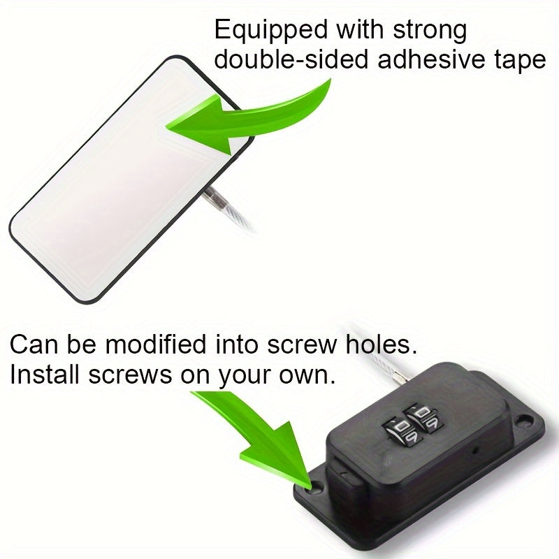 Simple to set up child safety locks with a 2-digit password for drawers, fridges, cabinets, and windows. No need to drill holes. Comes in gray, white, and black colors and is phthalate-free.