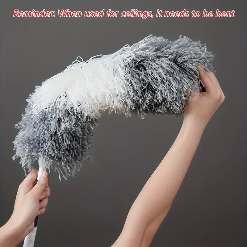 Ideal for the holidays, this versatile microfiber duster has an extendable handle and bendable head, making it perfect for cleaning high ceilings, furniture, cars, and outdoor spaces. It is reusable and washable, making it a practical and thoughtful gift.