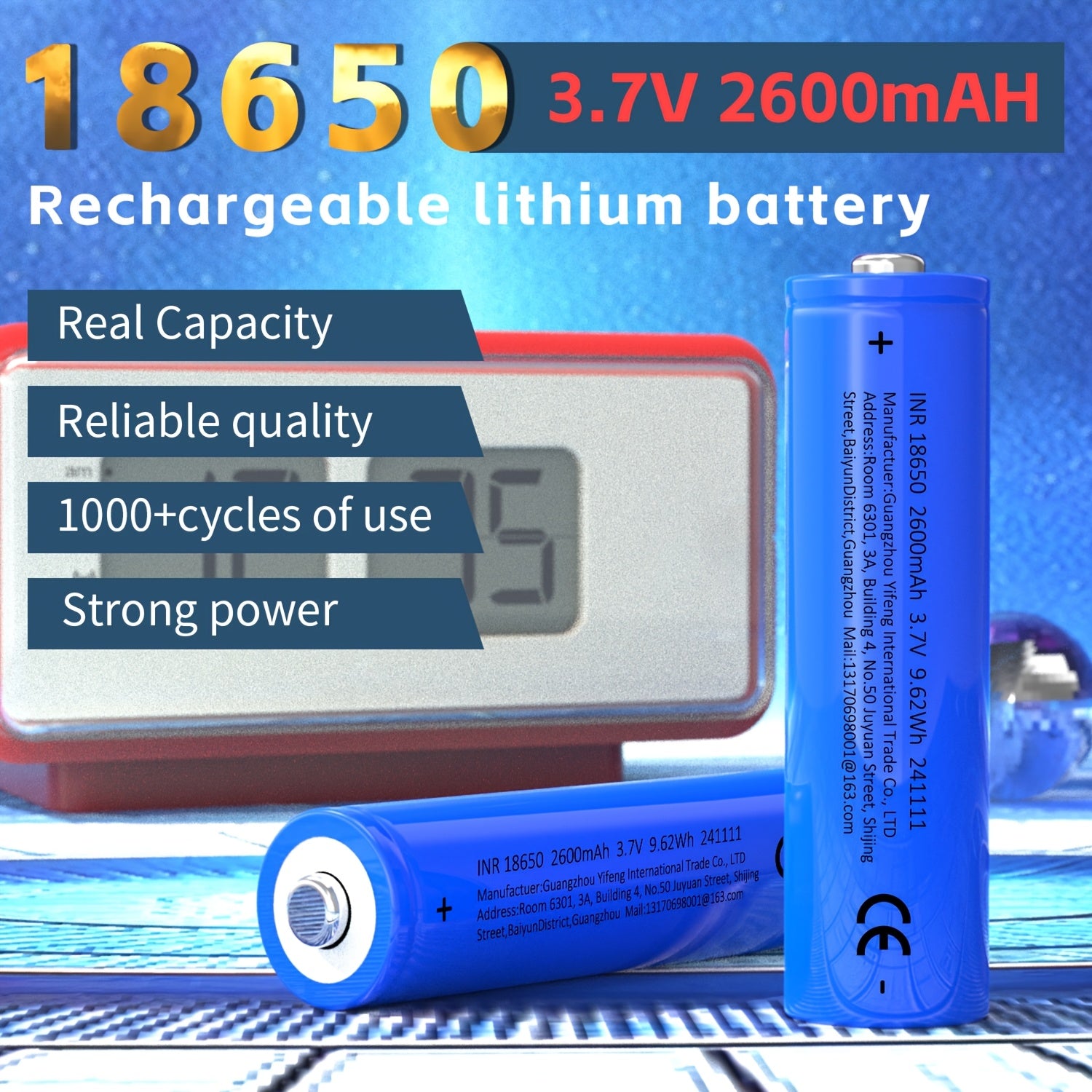 Rechargeable 18650 Battery