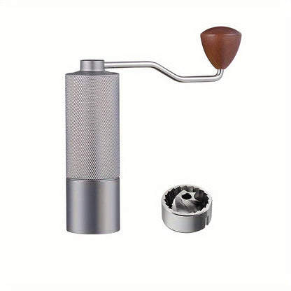 Premium Manual Coffee Bean Grinder with Lattice Pattern Handle - Perfect for Home and Work Use