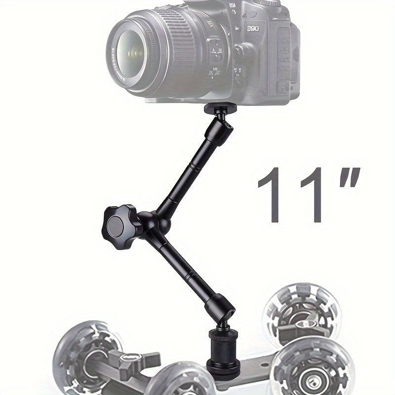 27.94 cm Articulating Magic Arm with Super Clamp for attaching DSLR camera to LCD monitor or LED video light.