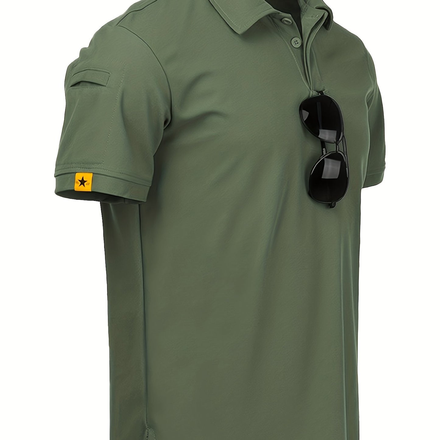 Men's Short Sleeve Golf T-shirt for Business and Outdoor Sports